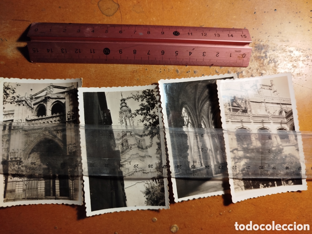 Otros art&iacute;culos de coleccionismo en papel: 4 fotograf&iacute;as antiguas de Toledo