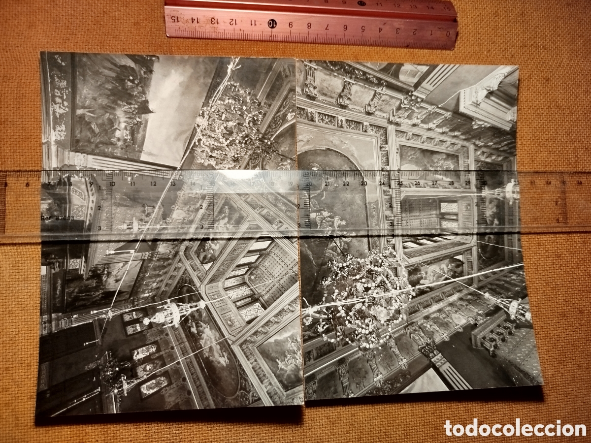 Otros art&iacute;culos de coleccionismo en papel: Dos fotograf&iacute;as antiguas de un palacio