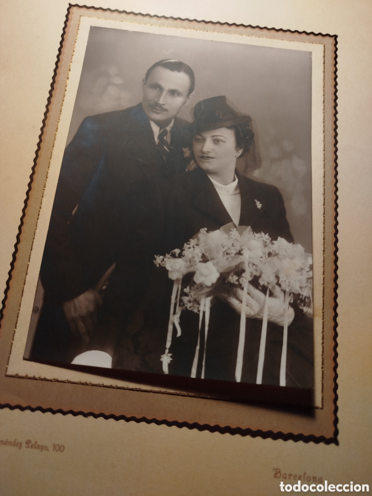 Otros art&iacute;culos de coleccionismo en papel: Fotografia antigua retrato de una pareja