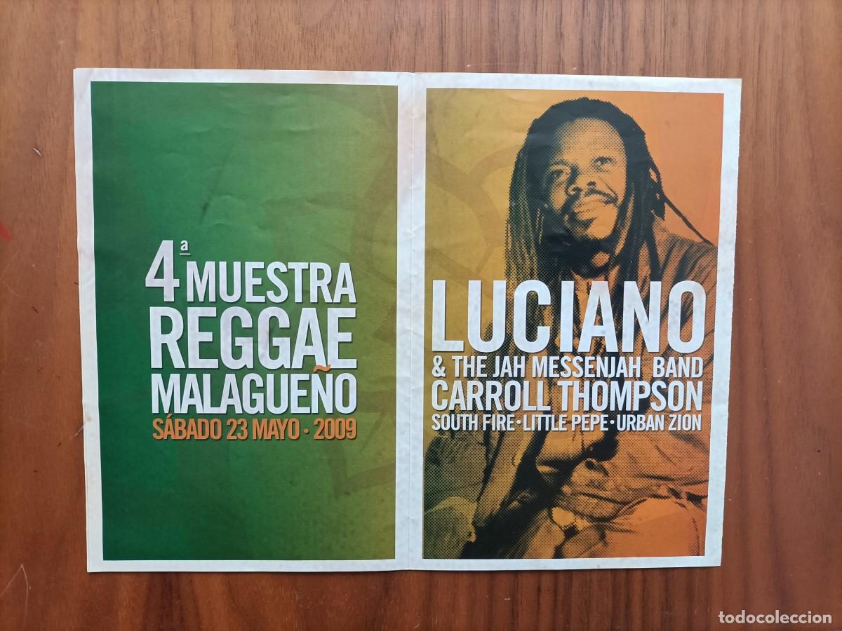 Otros art&iacute;culos de coleccionismo en papel: PROGRAMA 4&ordf; MUESTRA REGGAE MALAGUE&Ntilde;O 23/5/2009 AUDITORIO BENALMADENA.ES DOBLE
