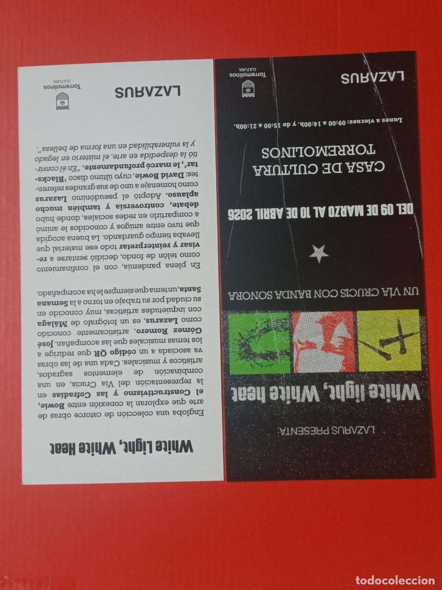 Otros art&iacute;culos de coleccionismo en papel: PROGRAMA UN VIA CRUCIS CON BANDA SONORA, LAZARUS. 2026 VER DORSO.