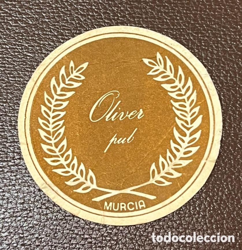 Otros art&iacute;culos de coleccionismo en papel: Posavasos. OLIVER Pub. Murcia. A&ntilde;os 70.
