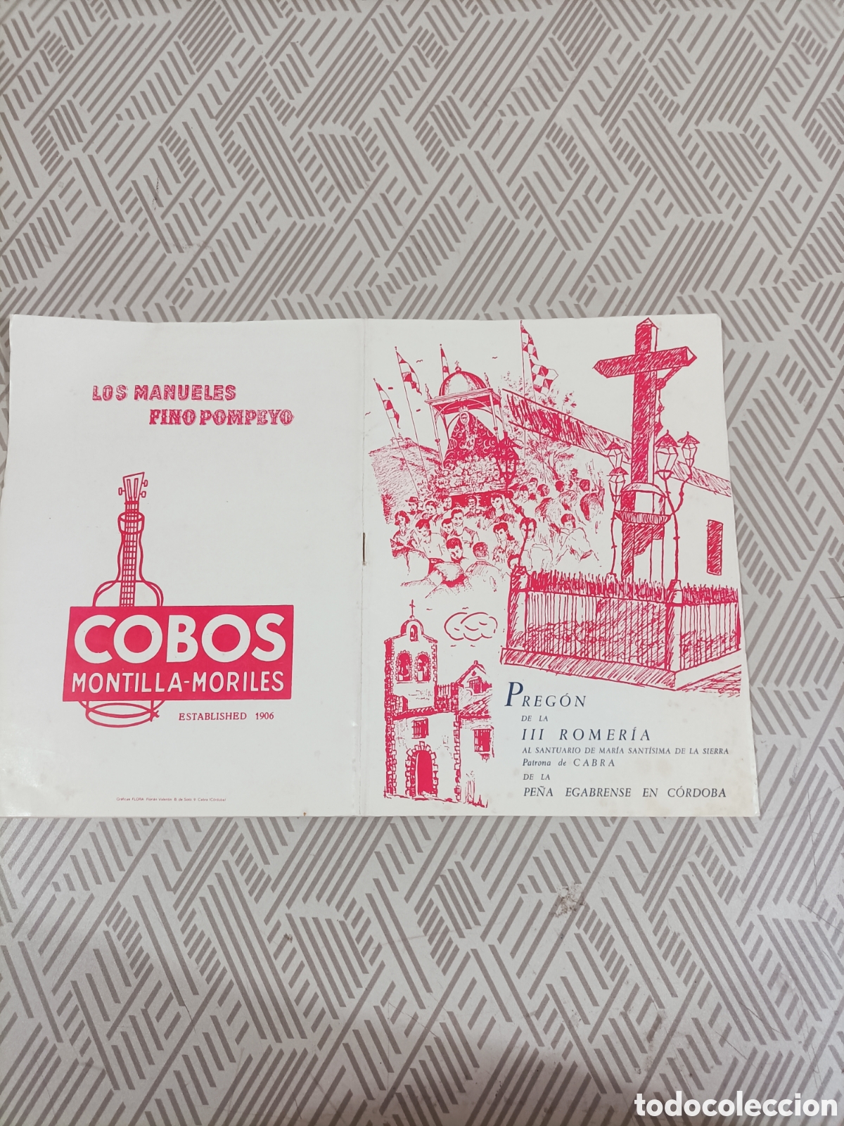 Otros art&iacute;culos de coleccionismo en papel: Preg&oacute;n III Romer&iacute;a de Cabra. Cordoba 1975