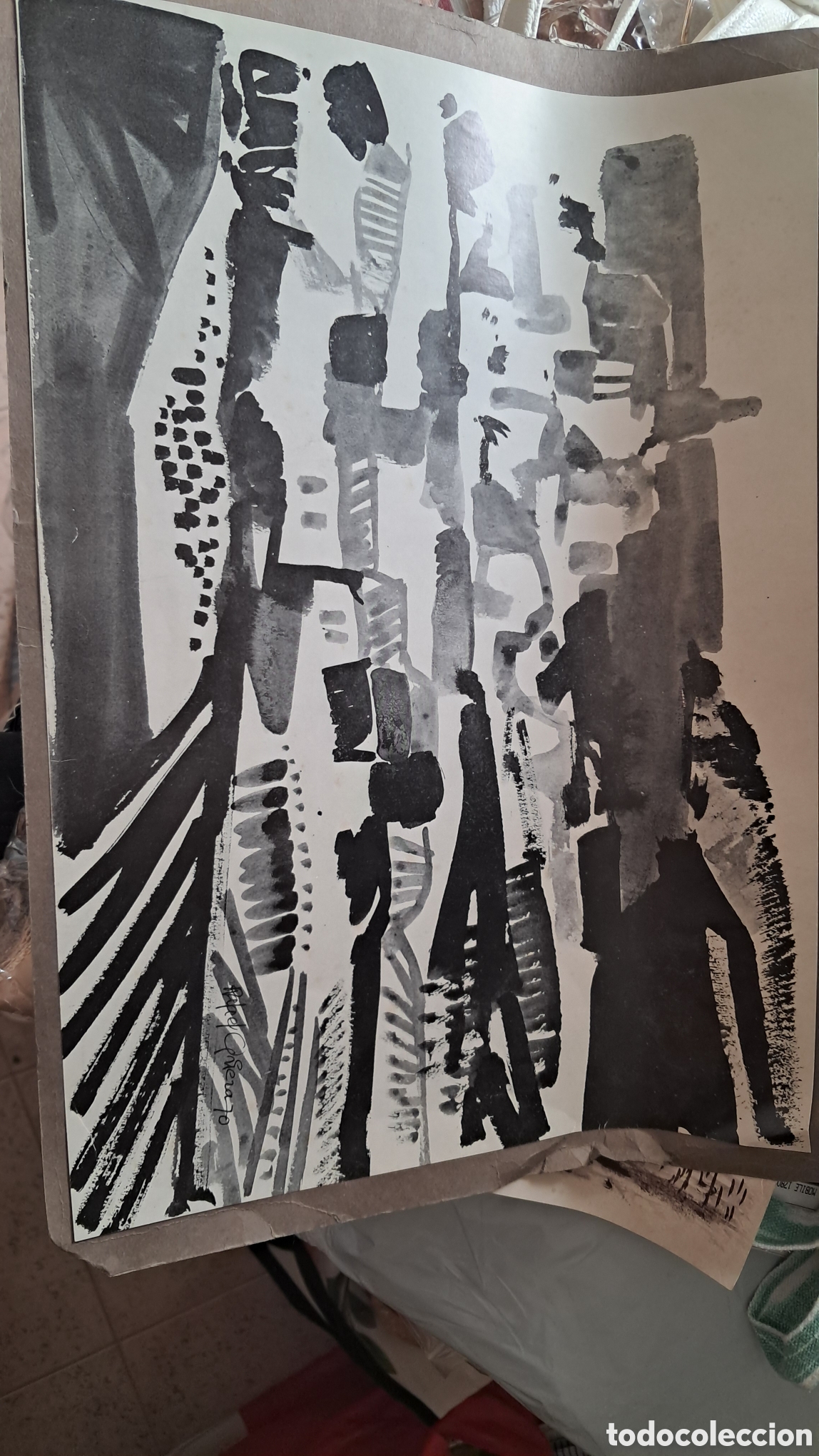 Otros art&iacute;culos de coleccionismo en papel: Dibujo monocrom&aacute;tico
