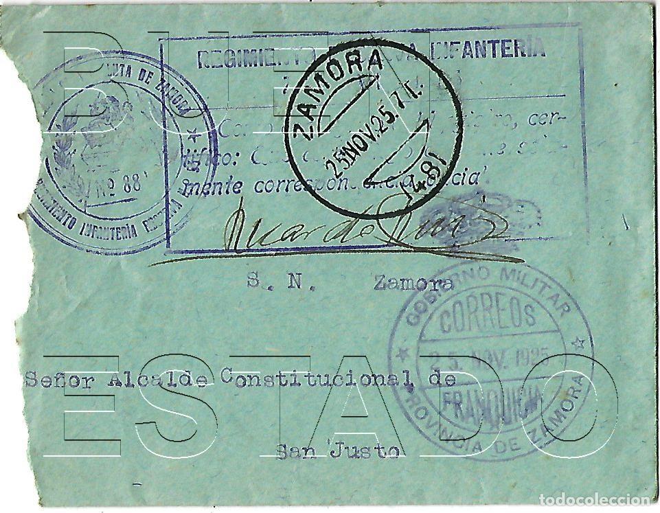 Otros art&iacute;culos de coleccionismo en papel: 1925 SAN JUSTO PUEBLA DE SANABRIA ZAMORA FRANQUICIA GOBIERNO MILITAR SOBRE M30