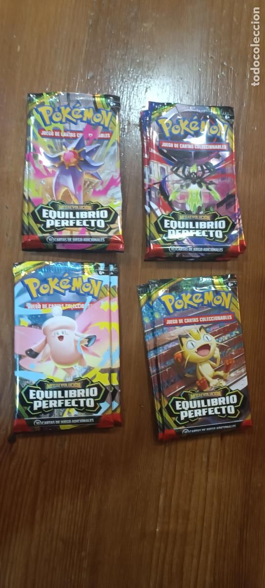 Otros art&iacute;culos de coleccionismo en papel: 4 SOBRES VACIOS DIFERENTES POKEMON EQUILIBRIO PERFECTO