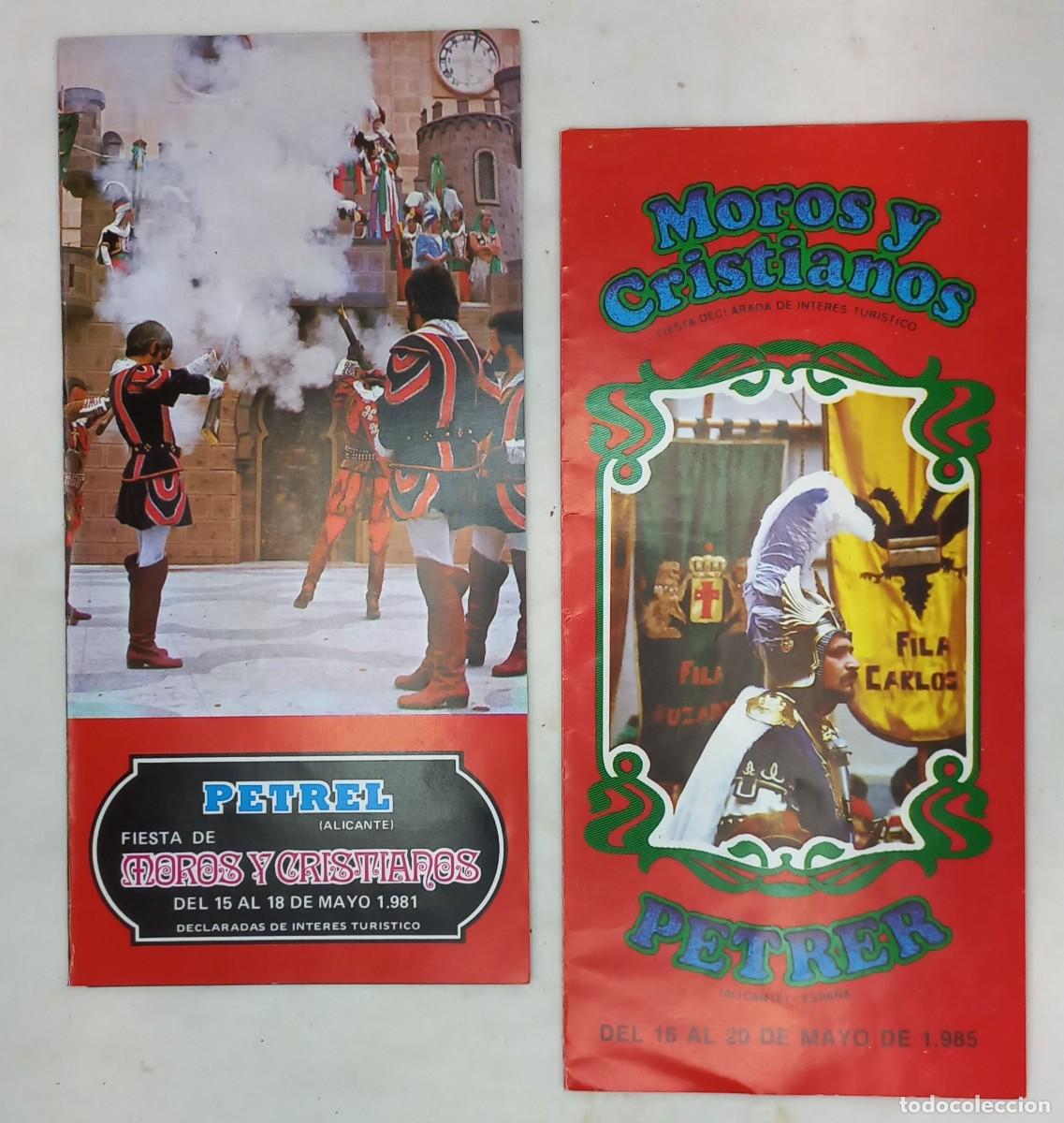 Otros art&iacute;culos de coleccionismo en papel: PROGRAMA DE ACTOS , FIESTA DE MOROS Y CRISTIANOS DE PETREL - ALICANTE , A&Ntilde;OS 1981 y 1985