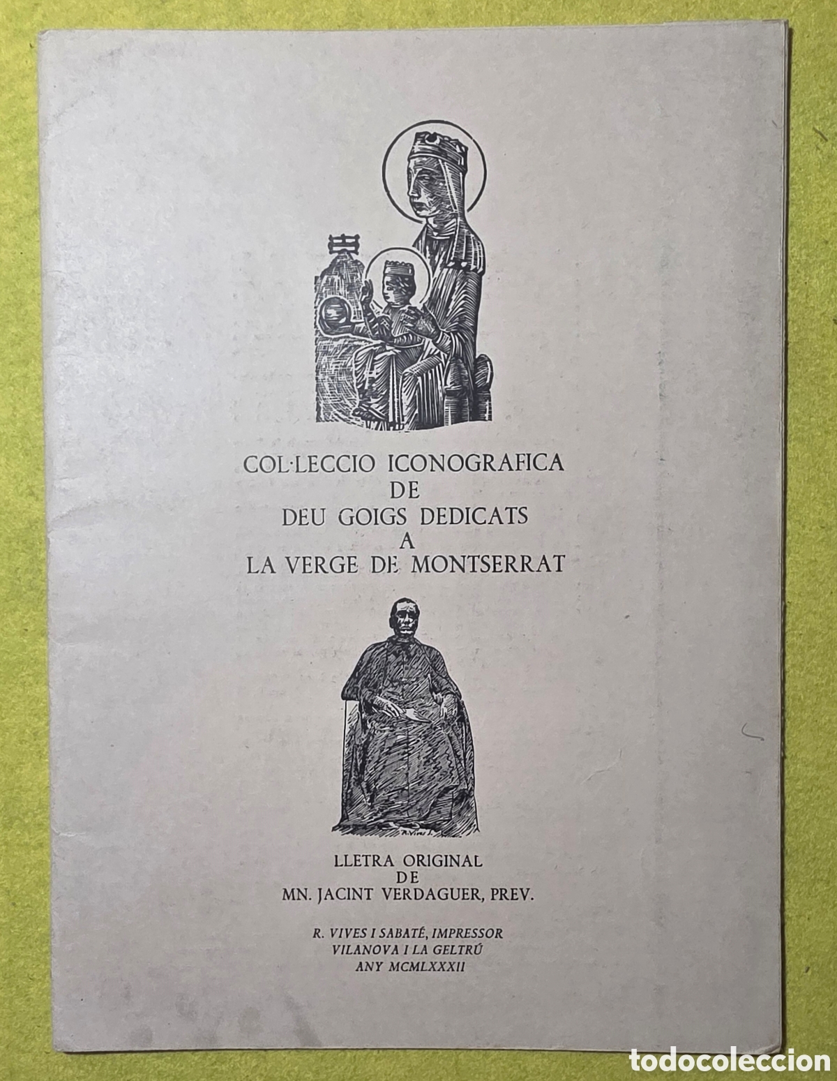Otros art&iacute;culos de coleccionismo en papel: Deu goigs dedicats a la verge de montserrat
