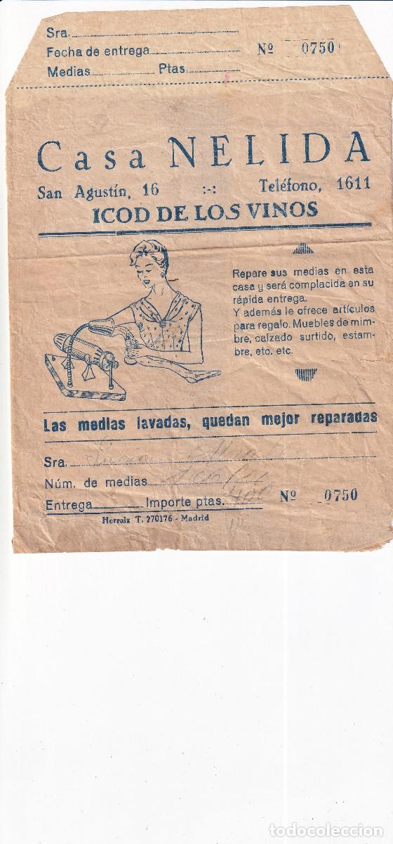 Otros art&iacute;culos de coleccionismo en papel: TENERIFE ICOD DE LOS VINOS CASA NELIDA SOBRE