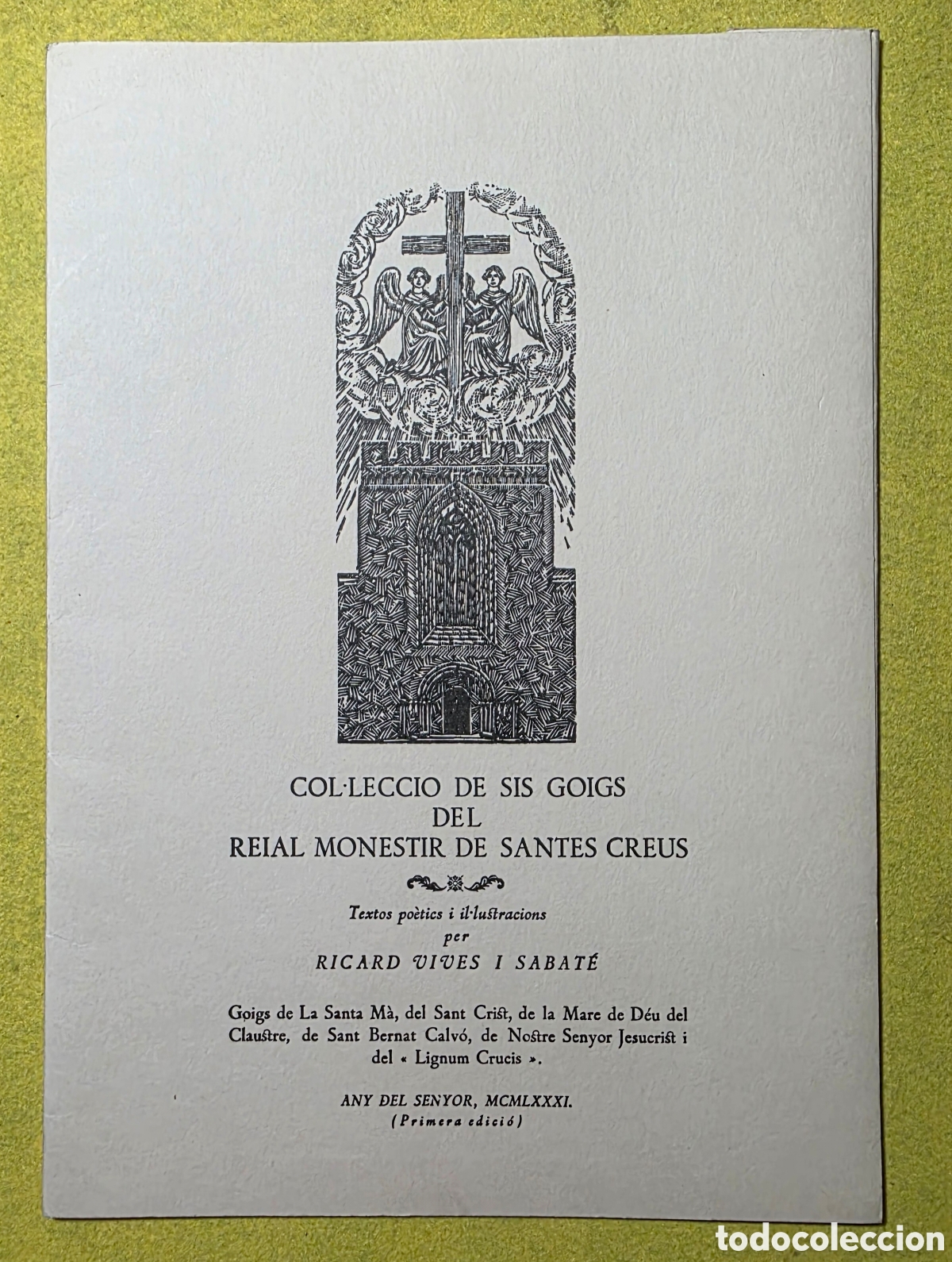 Otros art&iacute;culos de coleccionismo en papel: Sis goigs del reial monestir de santes creus 1 ed
