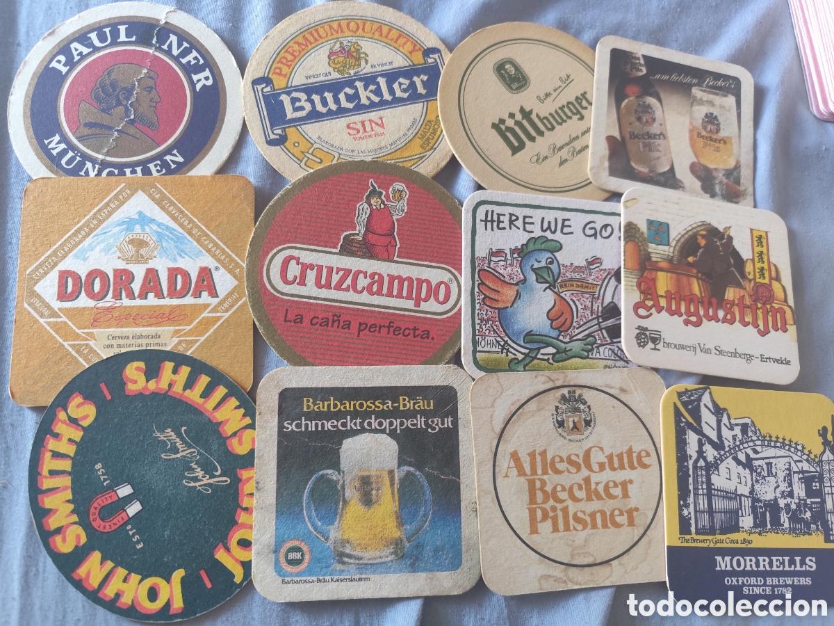 Otros art&iacute;culos de coleccionismo en papel: Lote 130 posavasos de cerveza y bebidas