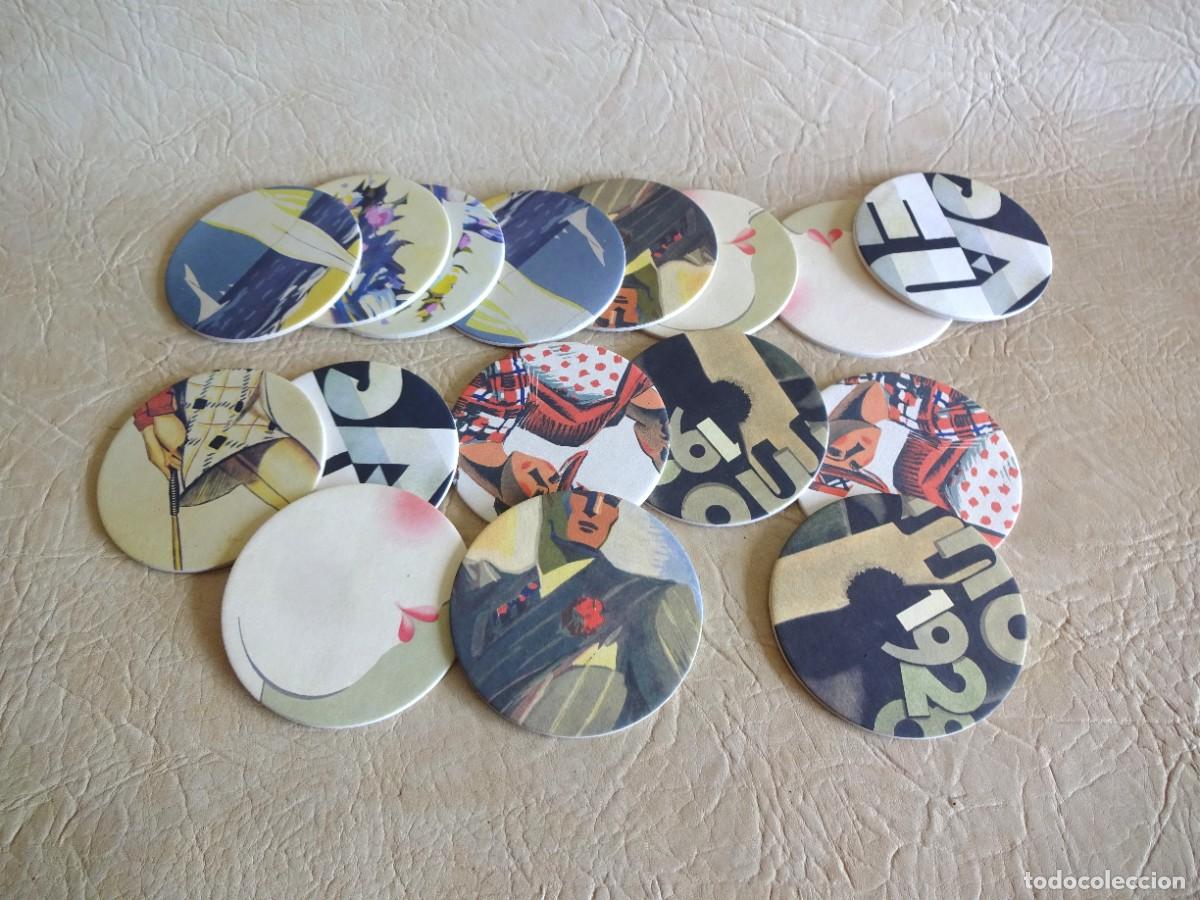 Otros art&iacute;culos de coleccionismo en papel: lote de 16 posavasos exclusivos Santa Eulalia Barcelona dise&ntilde;os Art Deco