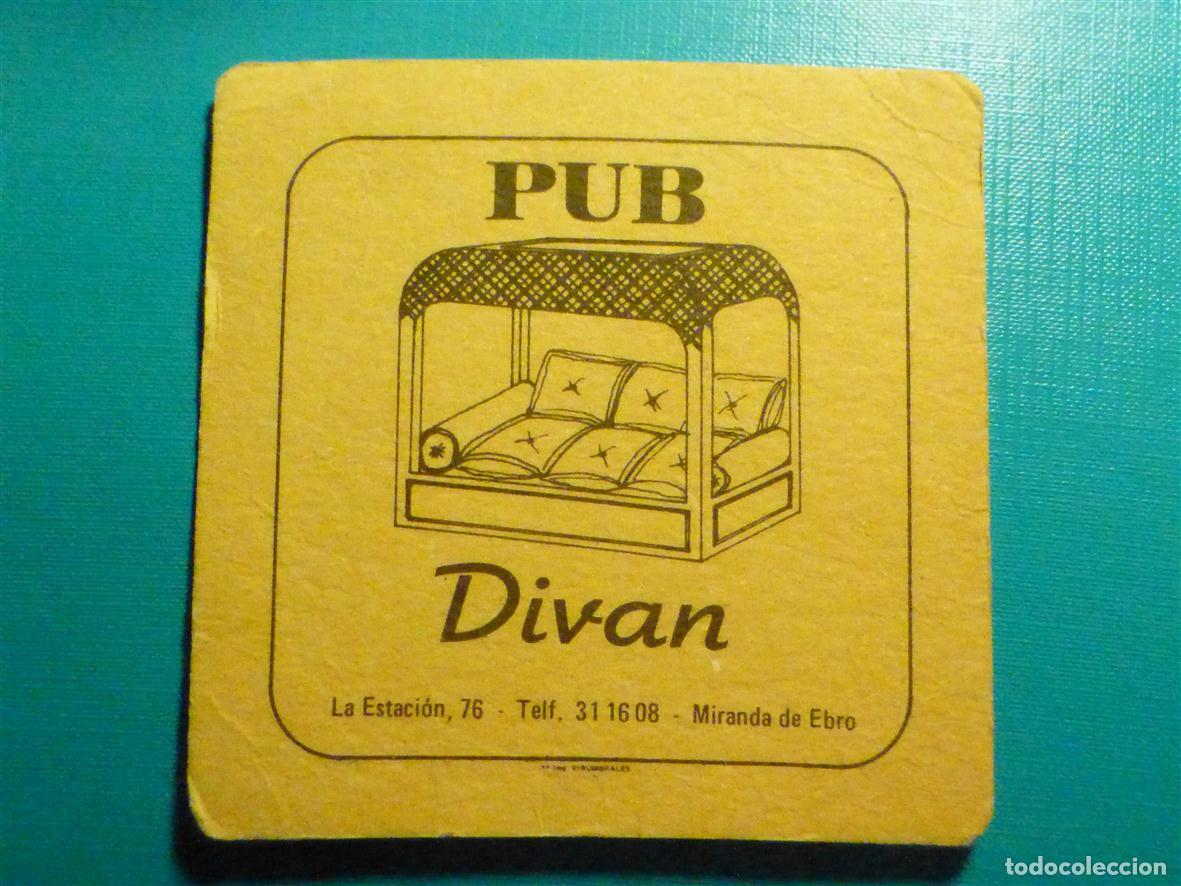 Otros art&iacute;culos de coleccionismo en papel: Posavasos Disco-Bar - Pub - Divan - La Estaci&oacute;n, 76 - Miranda de Ebro - Burgos