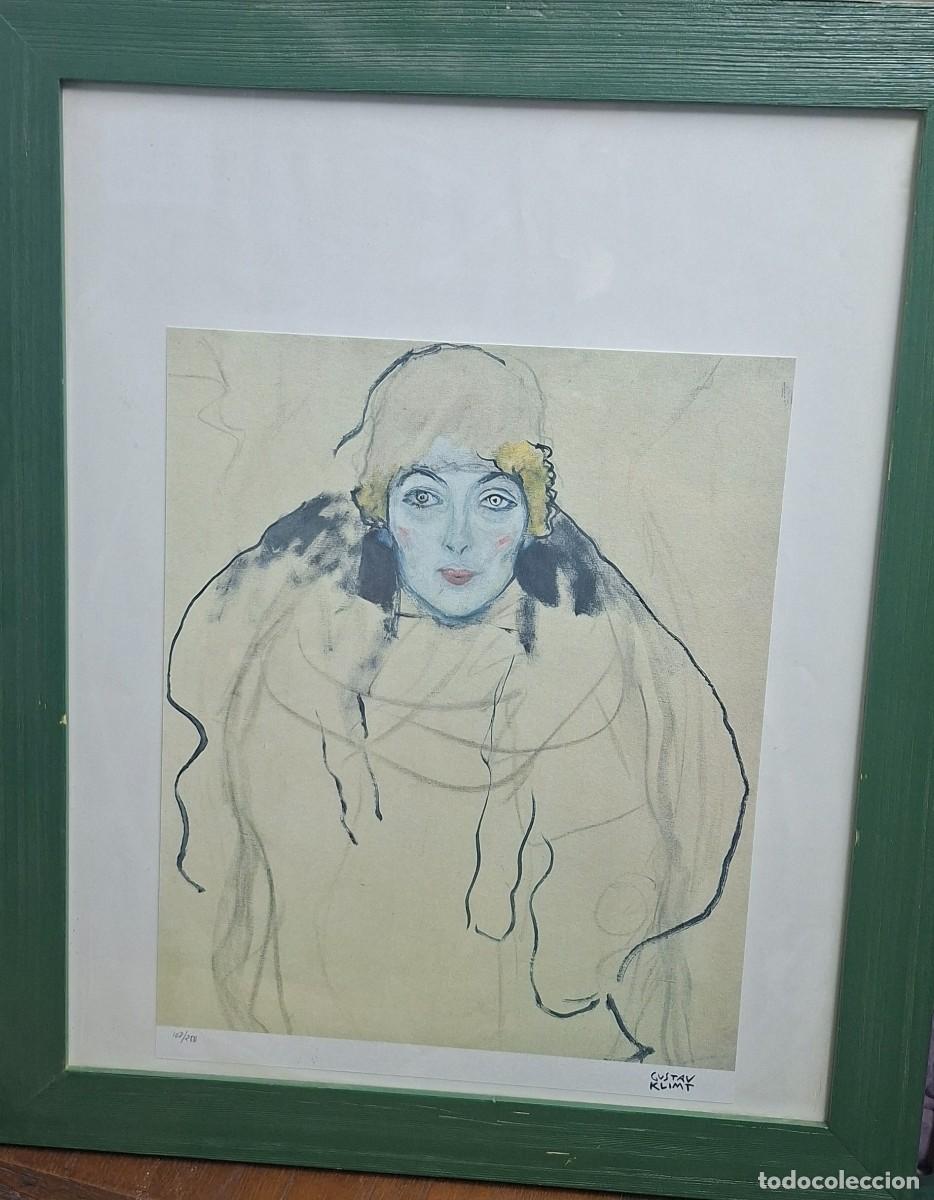 Otros art&iacute;culos de coleccionismo en papel: Impresi&oacute;n gr&aacute;fica sobre obra de Gusta Klimt
