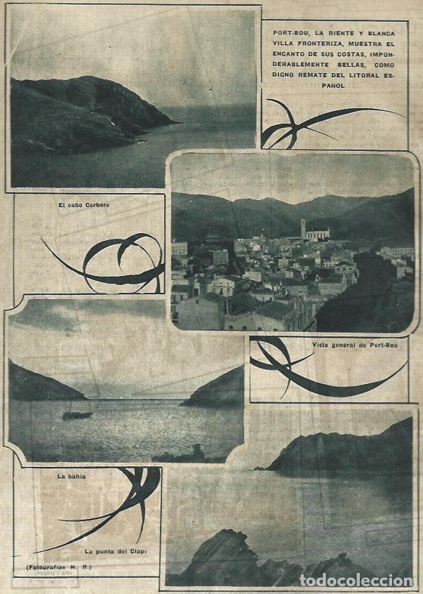 Outros artigos de papel: LAMINA 31712: Vistas de Portbou, Girona - Varios