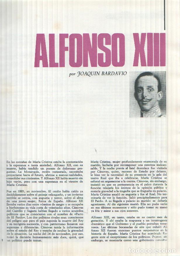 Outros artigos de papel: Los protagonistas de la historia: Alfonso XIII , juego de 32 paginas por Joaquin Bardavio -