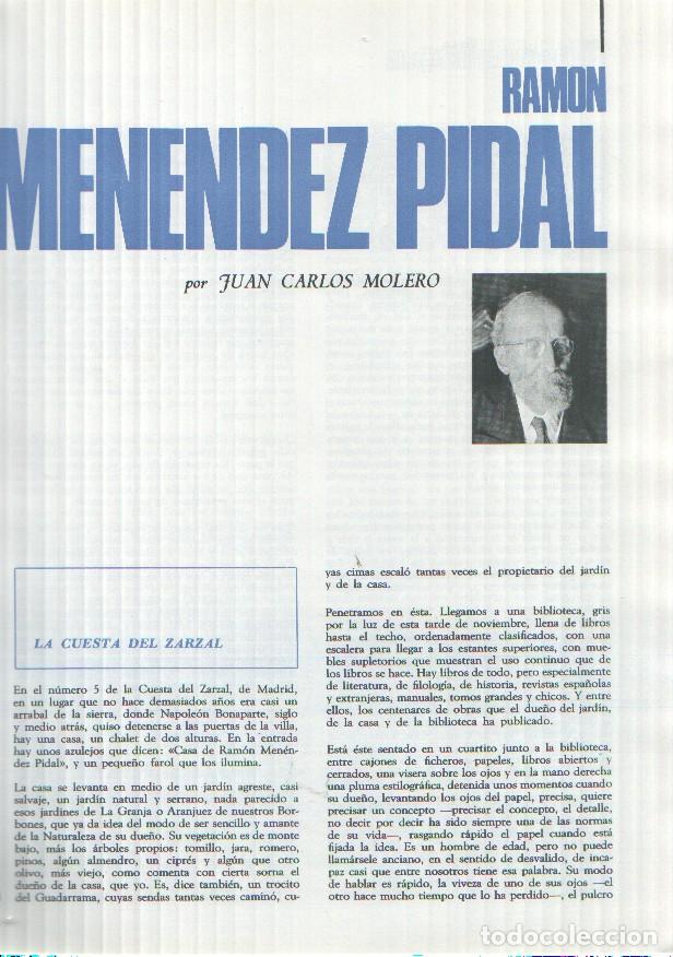 Otros art&iacute;culos de coleccionismo en papel: Los protagonistas de la historia: Ramon Menendez Pidal, juego de 32 paginas por Juan Carlos Molero