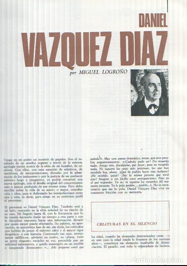 Otros art&iacute;culos de coleccionismo en papel: Los protagonistas de la historia: Daniel Vazquez Diaz, juego de 32 paginas por Miguel Logro&ntilde;o -