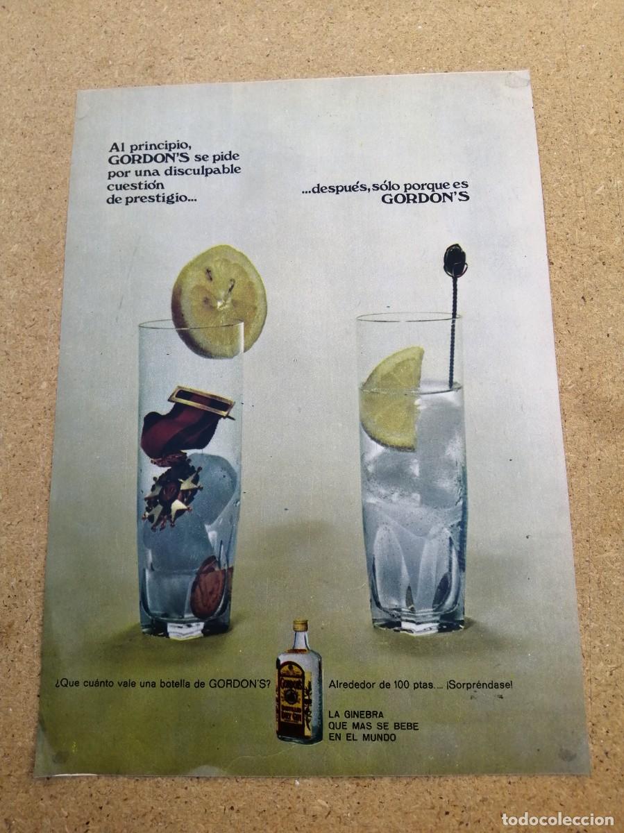Otros art&iacute;culos de coleccionismo en papel: ANUNCIO. GINEBRA GORDON'S