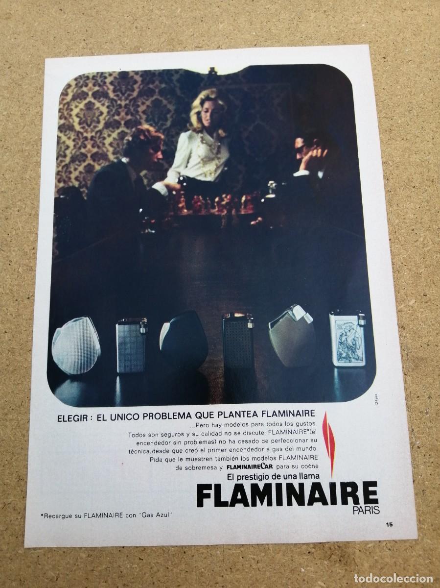 Otros art&iacute;culos de coleccionismo en papel: ANUNCIO. ENCENDEDORES FLAMINAIRE
