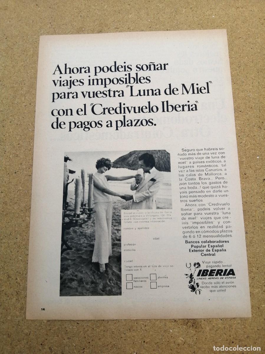 Otros art&iacute;culos de coleccionismo en papel: ANUNCIO. IBERIA, LINEAS AEREAS INTERNACIONALES DE ESPA&Ntilde;A