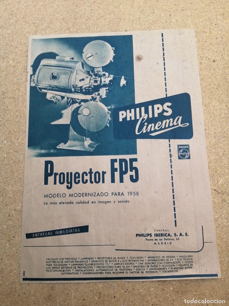 Otros art&iacute;culos de coleccionismo en papel: ANUNCIO. PROYECTOR FP 5 PHILLIPS