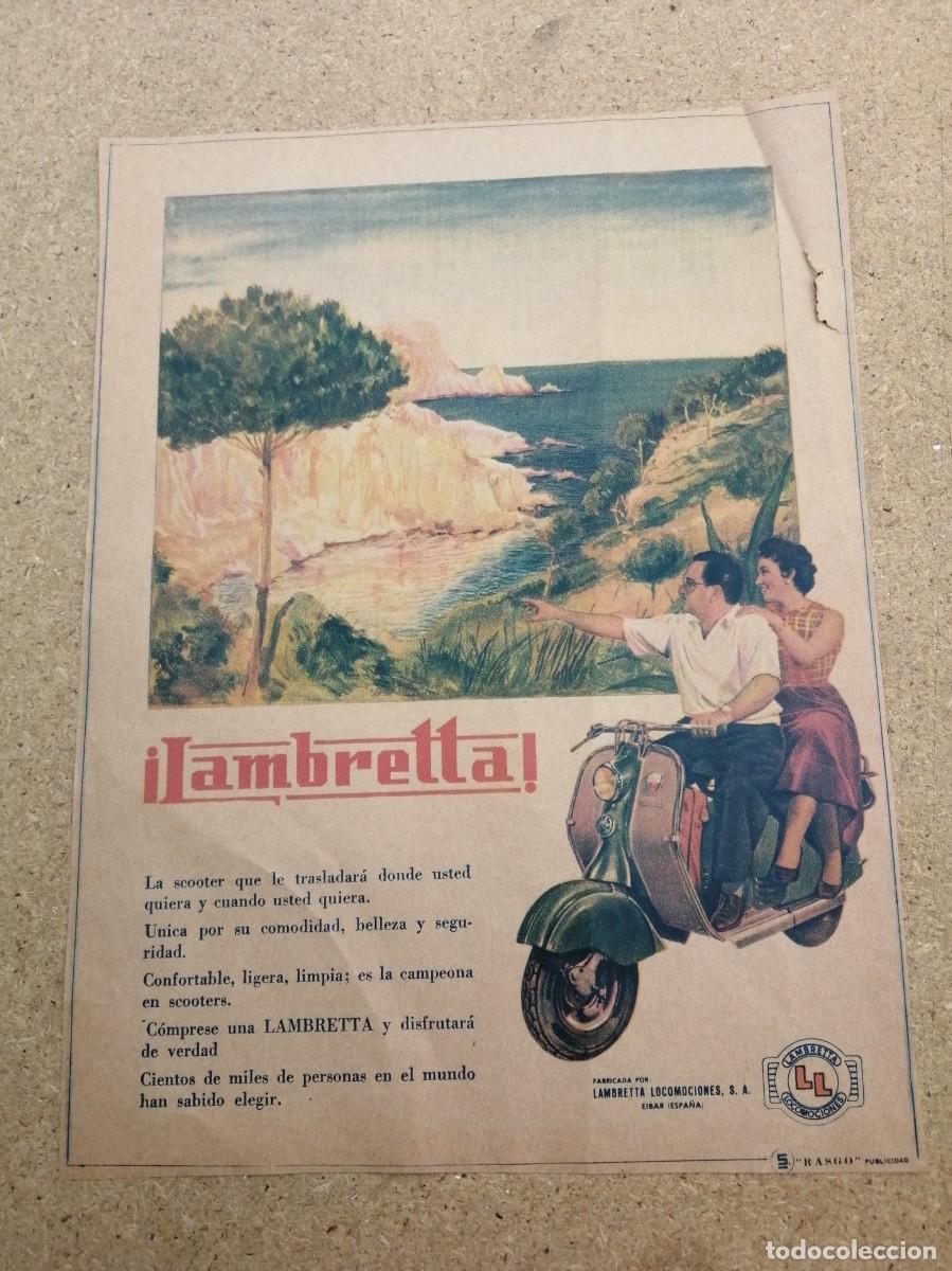 Otros art&iacute;culos de coleccionismo en papel: ANUNCIO. LAMBRETTA..