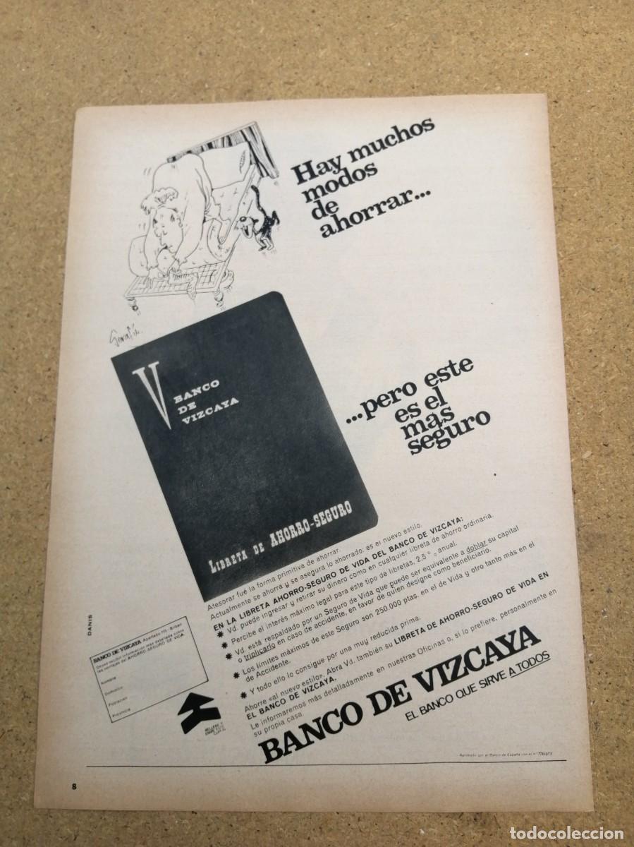 Otros art&iacute;culos de coleccionismo en papel: ANUNCIO. BANCO DE VIZCAYA