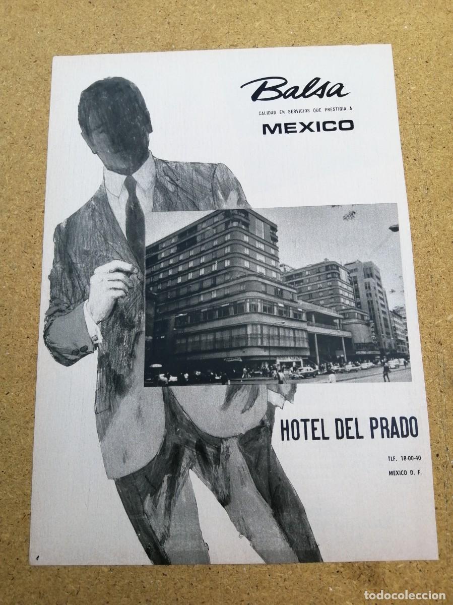 Otros art&iacute;culos de coleccionismo en papel: ANUNCIO. HOTEL DEL PRADO, MEXICO