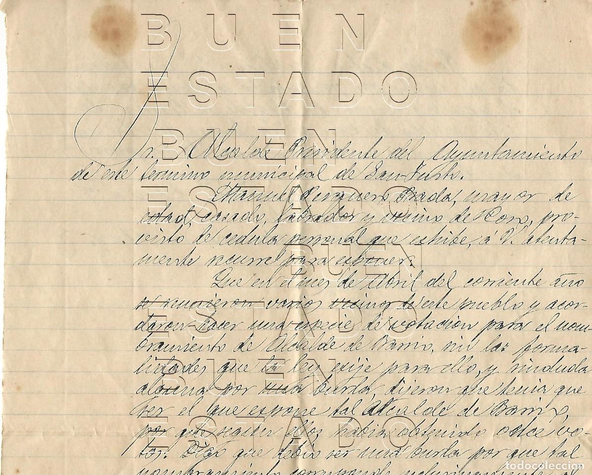 Otros art&iacute;culos de coleccionismo en papel: ZAMORA RABANO DE SAN JUSTO 1924 BROMA VECINOS NOMBRAMIENTO CARTA M49