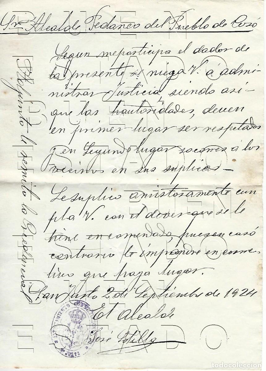 Outros artigos de papel: ZAMORA SAN JUSTO ALCALDE JOSE SOTILLO 1924 CARTA SELLO AYUNTAMIENTO M49