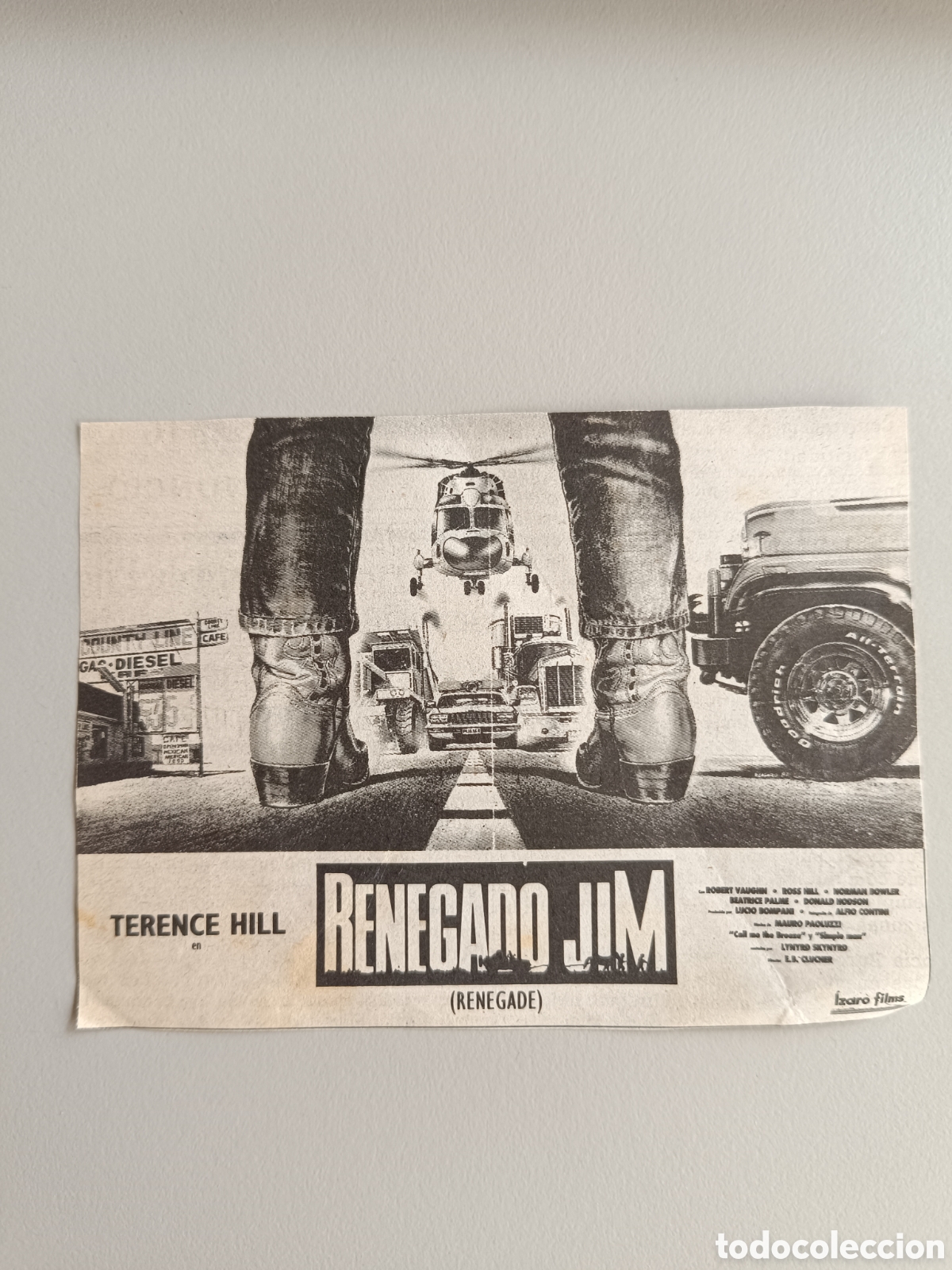 Otros art&iacute;culos de coleccionismo en papel: Anuncio prensa Renegado Jim cartel cine