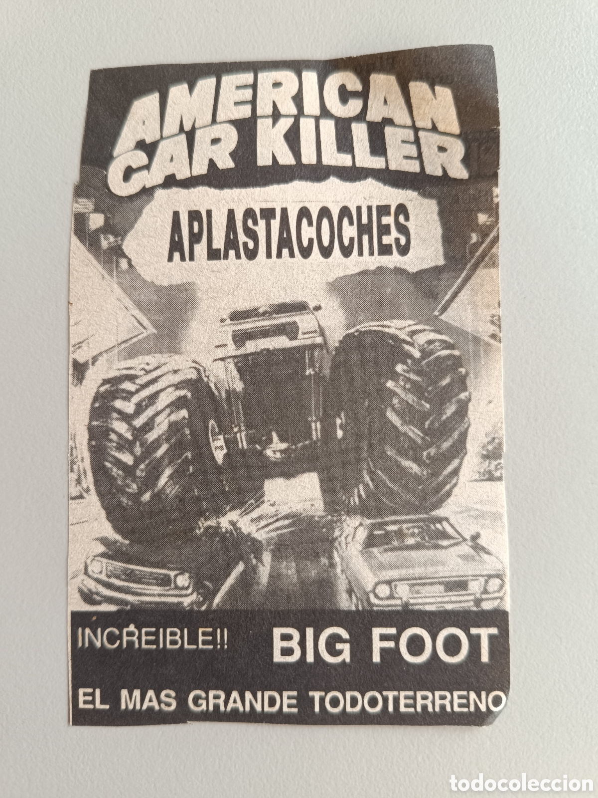 Otros art&iacute;culos de coleccionismo en papel: Anuncio prensa American car killer aplastacoches