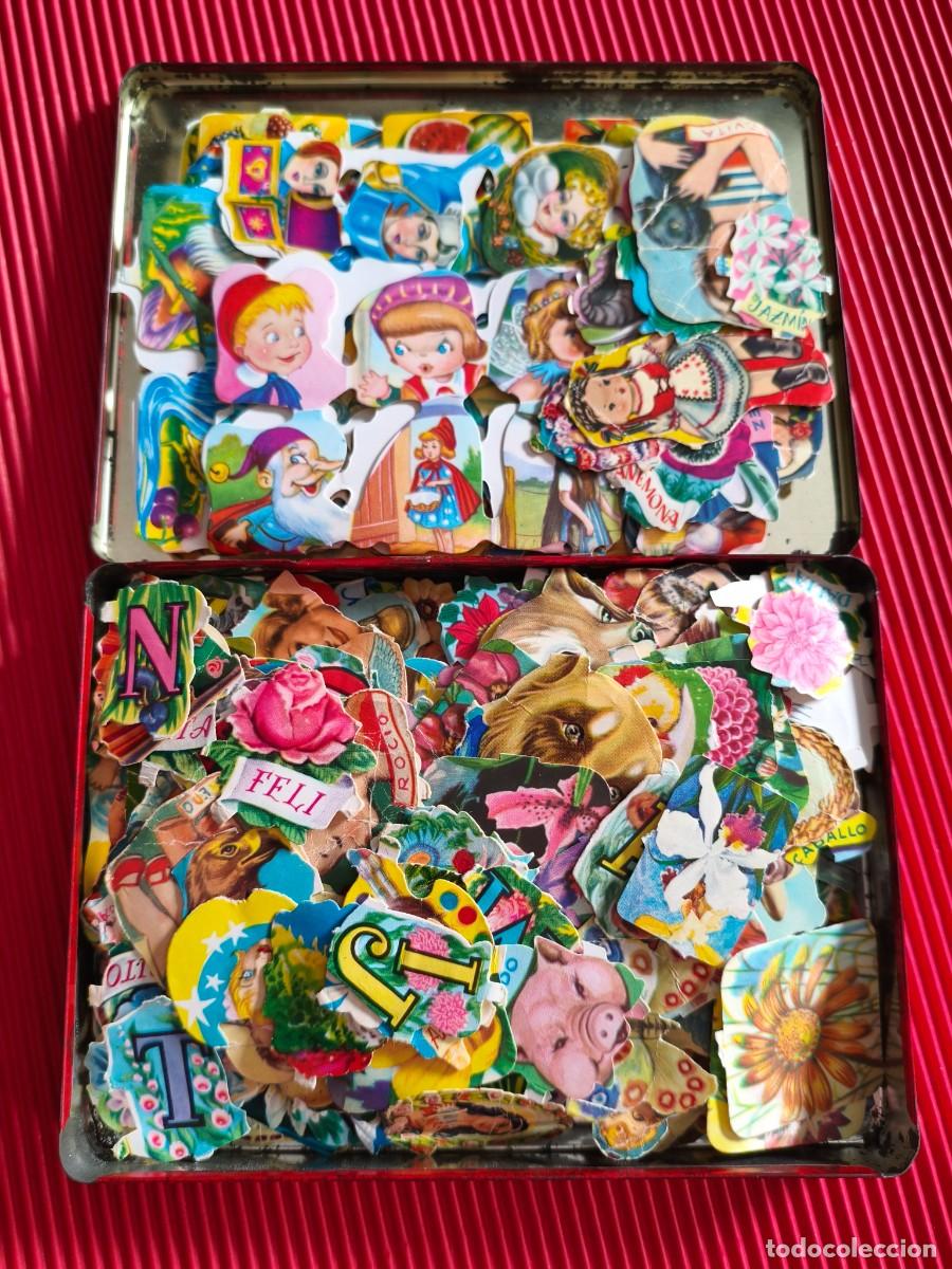 Collectionnisme Papier divers: Lote de cromos, estampitas o santos. Para juego infantil con la mano.