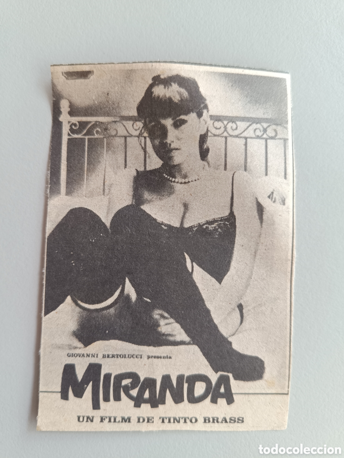 Otros art&iacute;culos de coleccionismo en papel: Anuncio prensa Miranda tinto brass cartel pel&iacute;cula