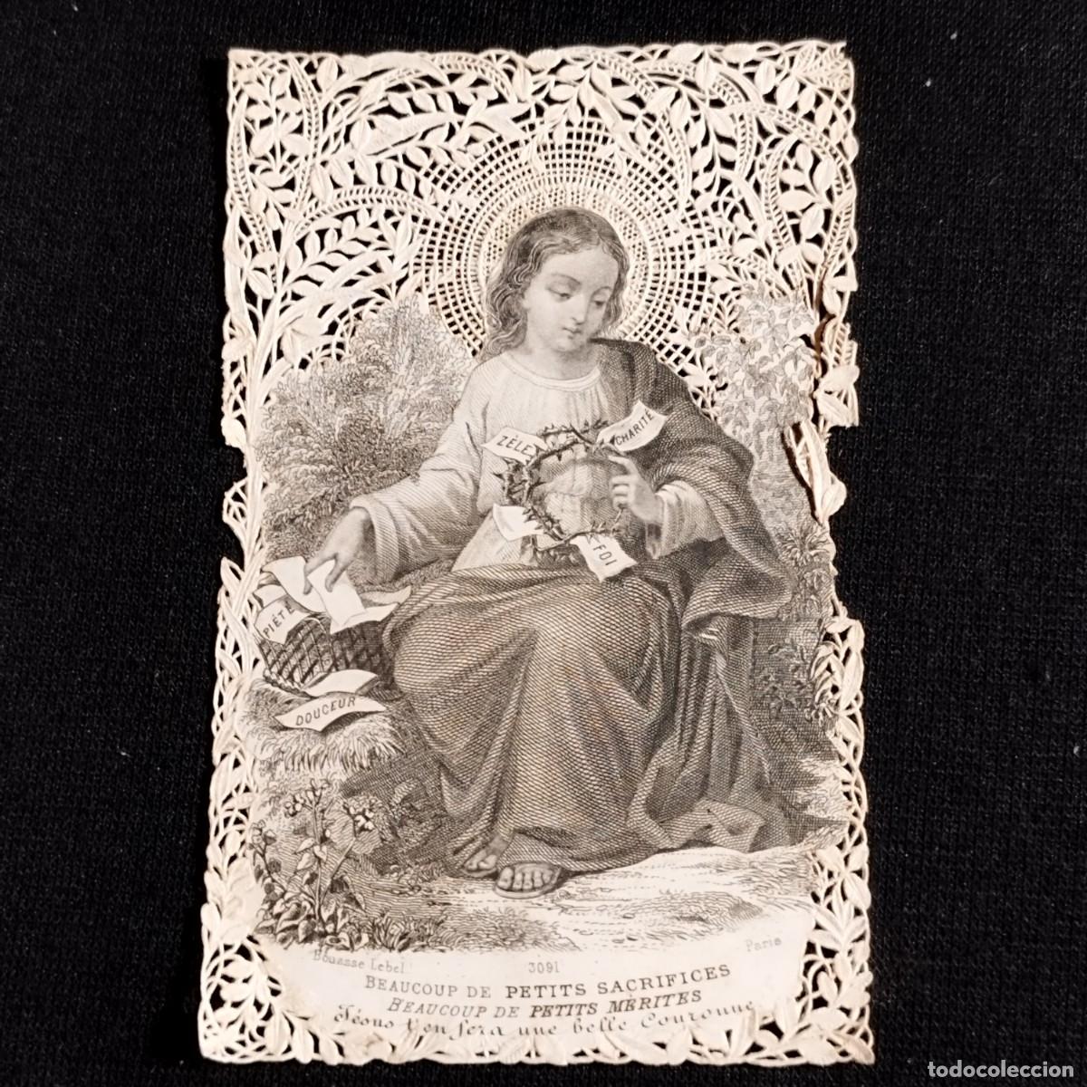 Otros art&iacute;culos de coleccionismo en papel: ESTAMPA BEACOUP DE PETITS SACRIFICES - VIRTUDES CRISTIANAS - PUNTILLA CALADA - MAISON BOUASSE LEBEL
