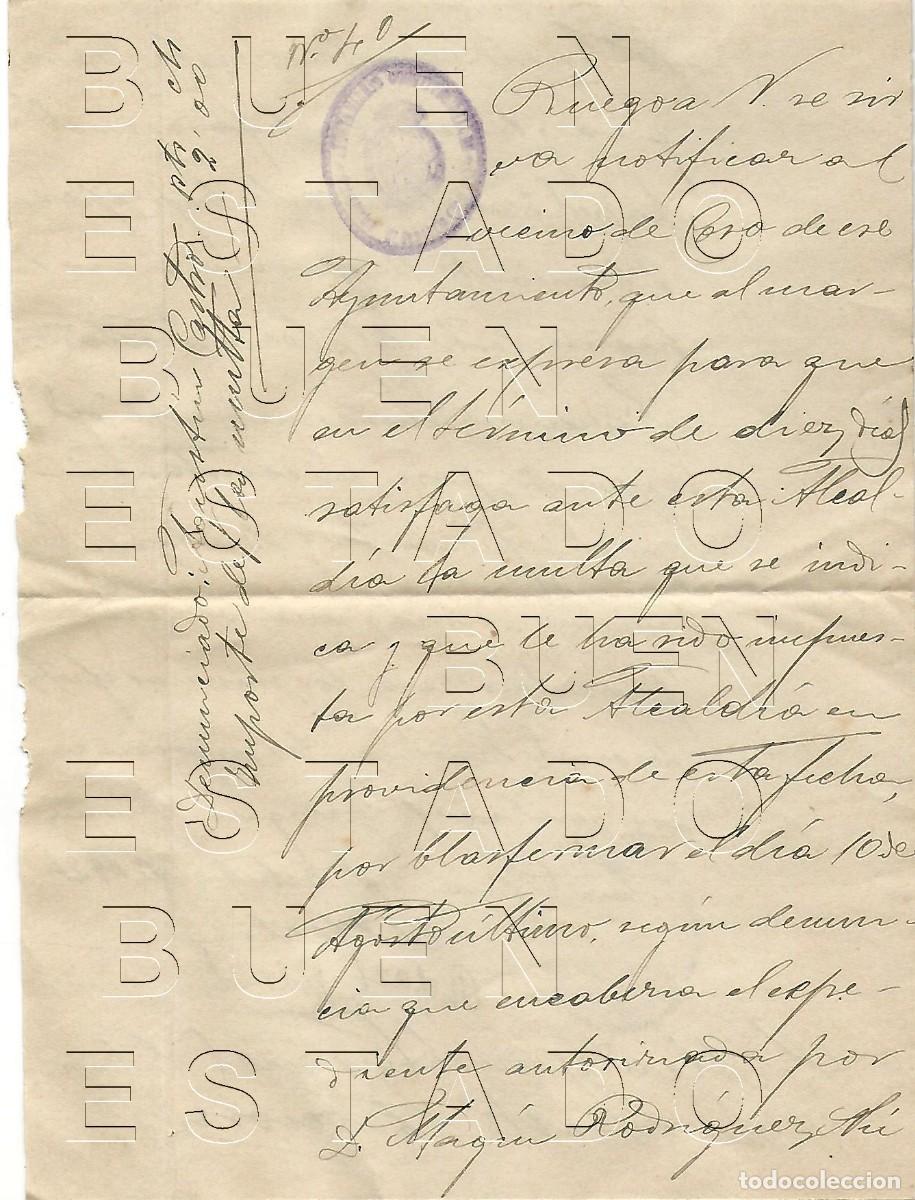 Otros art&iacute;culos de coleccionismo en papel: MULTA POR BLASFEMAR 1924 ZAMORA SAN JUSTO CARTA Y SOBRE M49