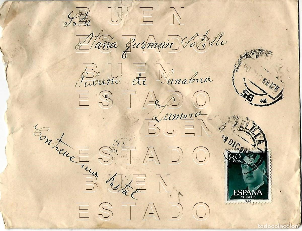 Sammelleidenschaft Andere Papierartikel: SAN CIPRIANO DE SANABRIA A RABANO DE SANABRIA ZAMORA 1958 SOBRE M49