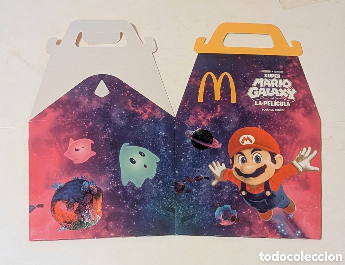 Otros art&iacute;culos de coleccionismo en papel: Caja McDonald's Super Mario Galaxy la pel&iacute;cula. Nintendo