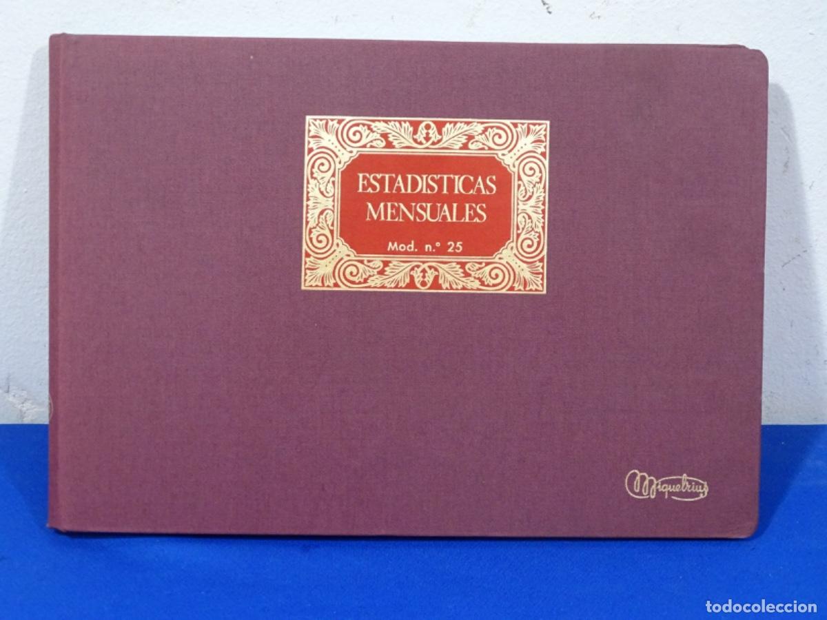 Otros art&iacute;culos de coleccionismo en papel: LIBRO MIQUELRIUS MOD. 25. ESTAD&Iacute;STICAS MENSUALES. 100 HOJAS.