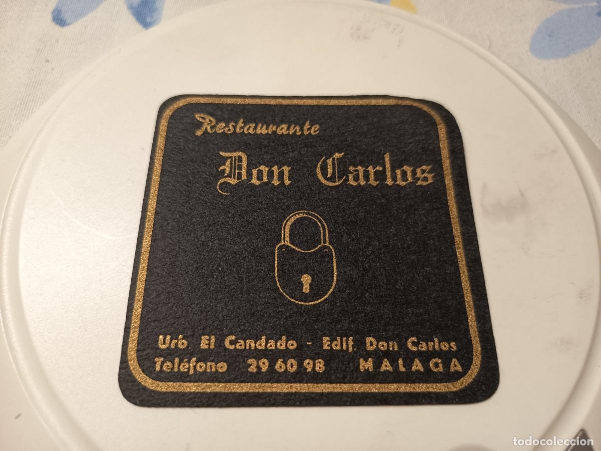 Otros art&iacute;culos de coleccionismo en papel: POSAVASOS RESTAURANTE DON CARLOS-MALAGA