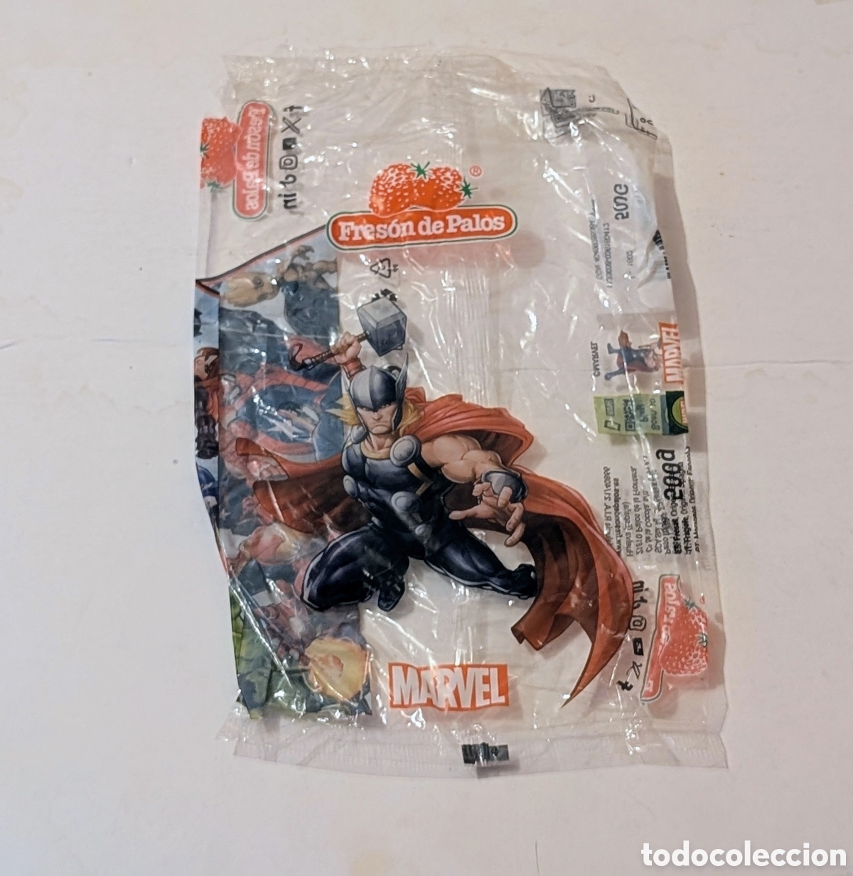 Otros art&iacute;culos de coleccionismo en papel: Envoltorio vac&iacute;o Marvel. Fres&oacute;n de palos. DC Comics. Thor