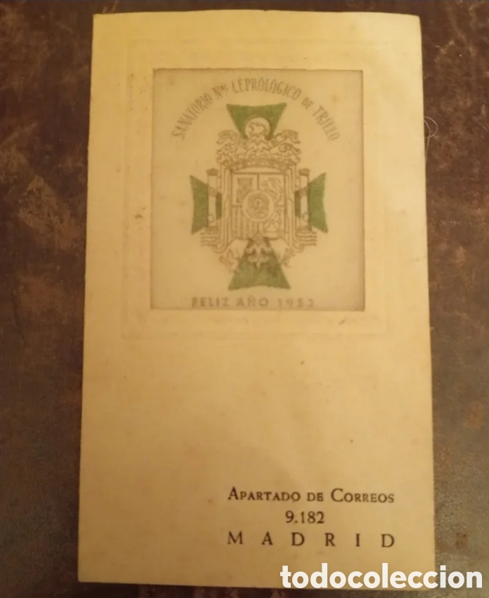 Otros art&iacute;culos de coleccionismo en papel: 1952 Raro almanaque de una leproseria.