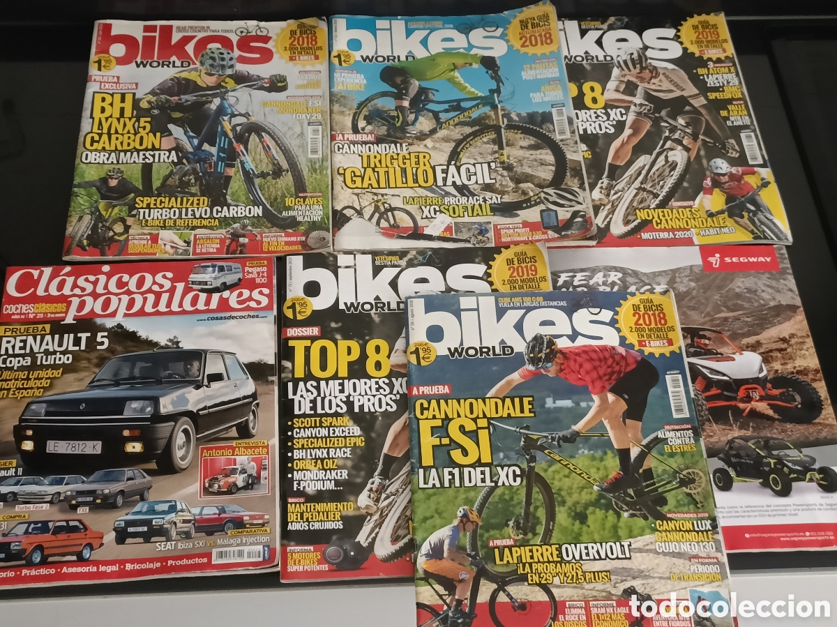 Otros art&iacute;culos de coleccionismo en papel: Vintage lote revistas Bike World, Todoterreno y cl&aacute;sicos populares