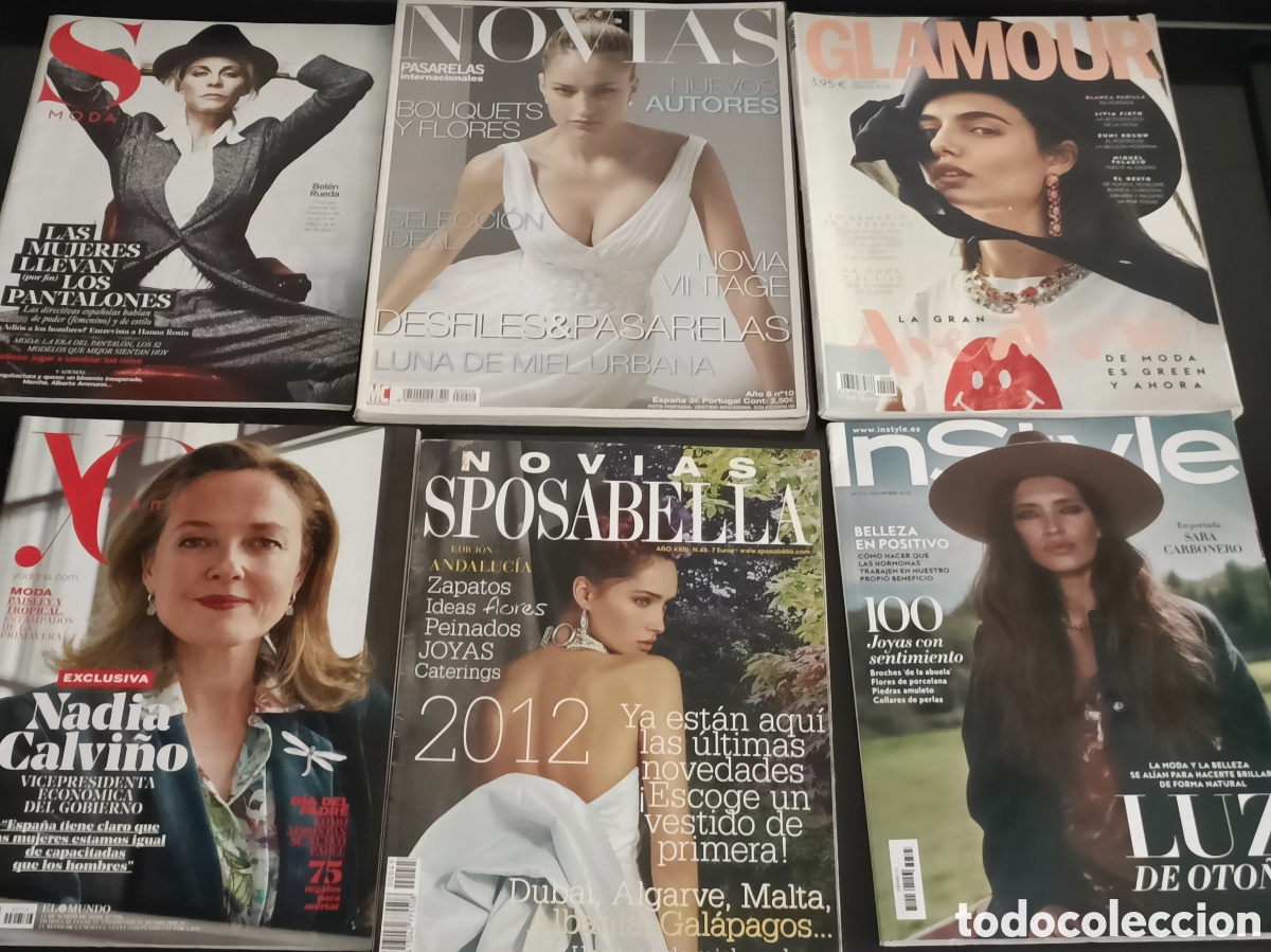 Otros art&iacute;culos de coleccionismo en papel: Lote revistas SModa, Yo Do&ntilde;a, Novias Sposabella, Glamour y InStyle,