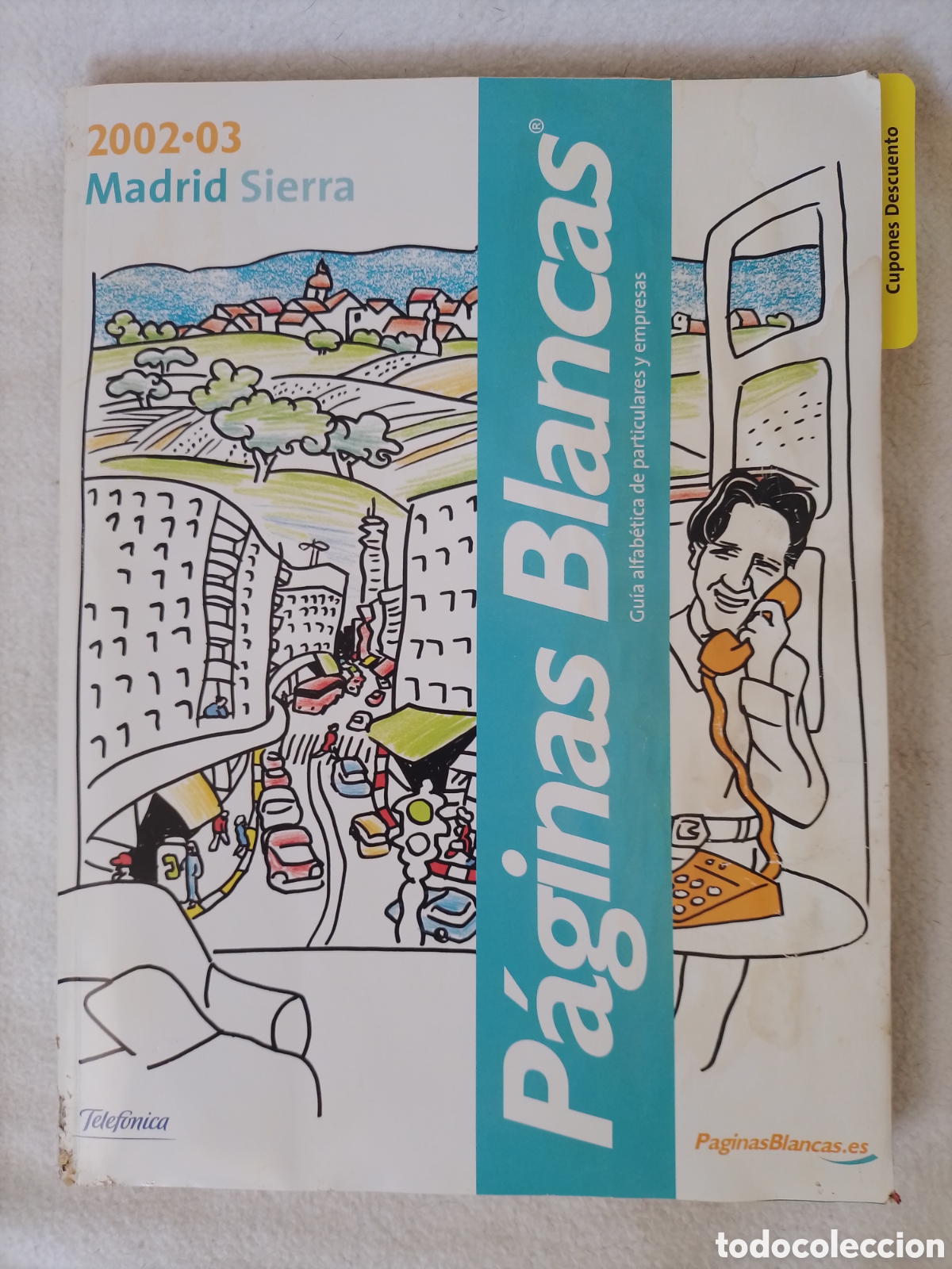 Otros art&iacute;culos de coleccionismo en papel: P&aacute;ginas blancas 2002/03 Madrid sierra