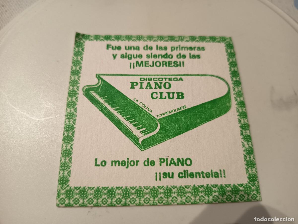 Otros art&iacute;culos de coleccionismo en papel: POSAVASOS DISCOTECA PIANO CLUB-TORREMOLINOS-MALAGA