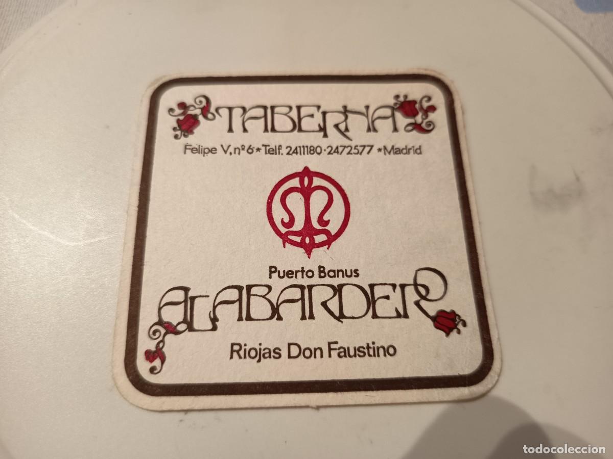 Otros art&iacute;culos de coleccionismo en papel: POSAVASOS TABERNA ALABARDERO-PUERTO BANUS-MALAGA