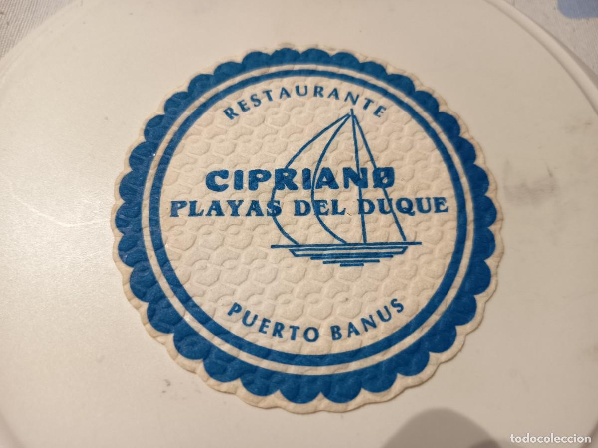 Collectionnisme Papier divers: POSAVASOS RESTAURANTE CIPRIANO-PUERTO BANUS-MALAGA