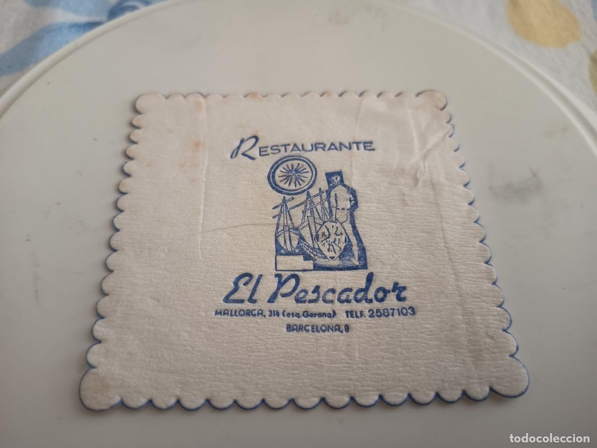 Otros art&iacute;culos de coleccionismo en papel: POSAVASOS RESTAURANTE EL PESCADOR-BARCELONA